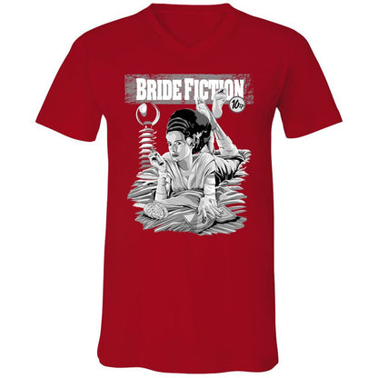 Unisex V-Neck T-Shirt - 733FYL3C - Red - 3