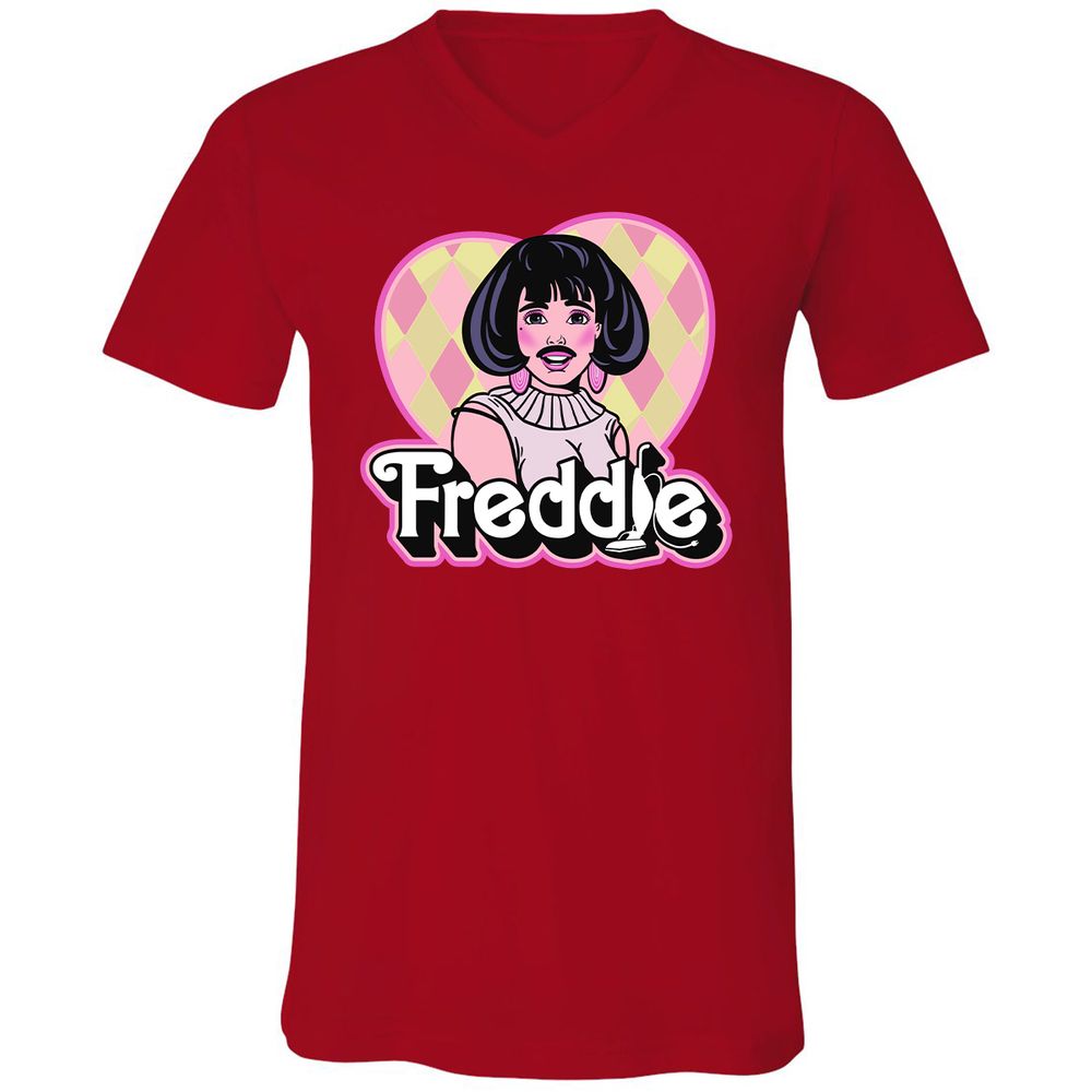 Unisex V-Neck T-Shirt - XN3U4MNA - Red - 3