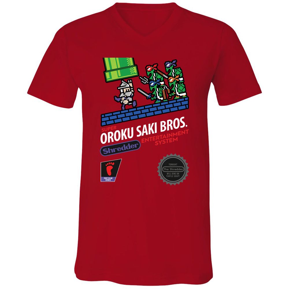 Unisex V-Neck T-Shirt - GQ11JWZG - Red - 3