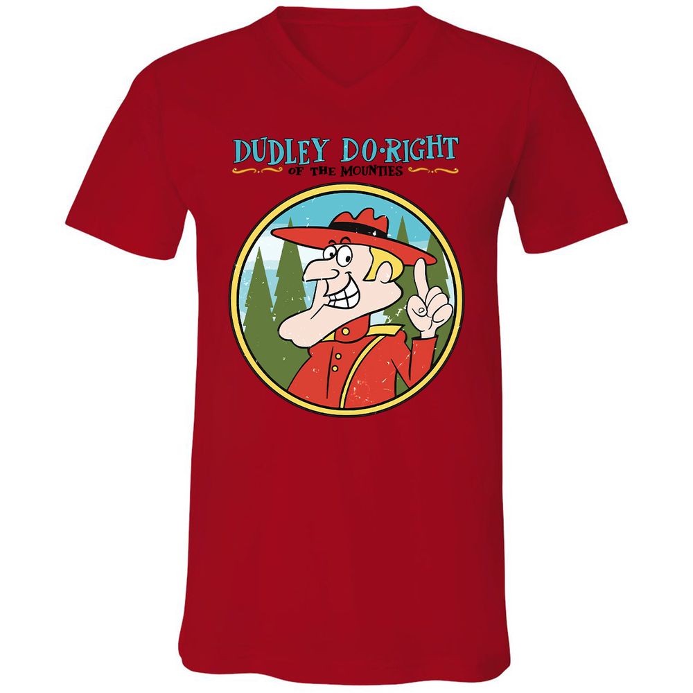 Unisex V-Neck T-Shirt - 6JEFTK17 - Red - 3