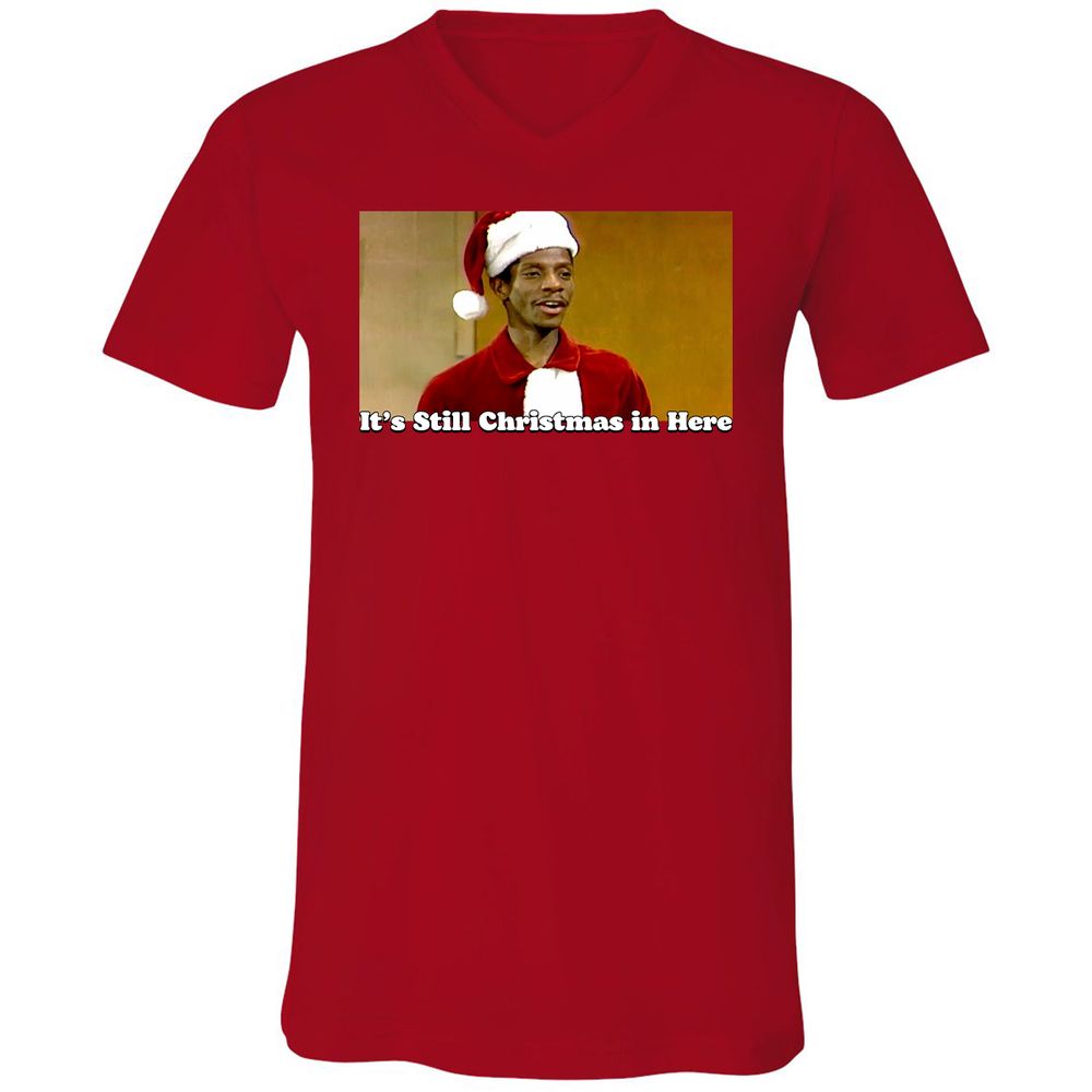 Unisex V-Neck T-Shirt - MU3BPAAB - Red - 3