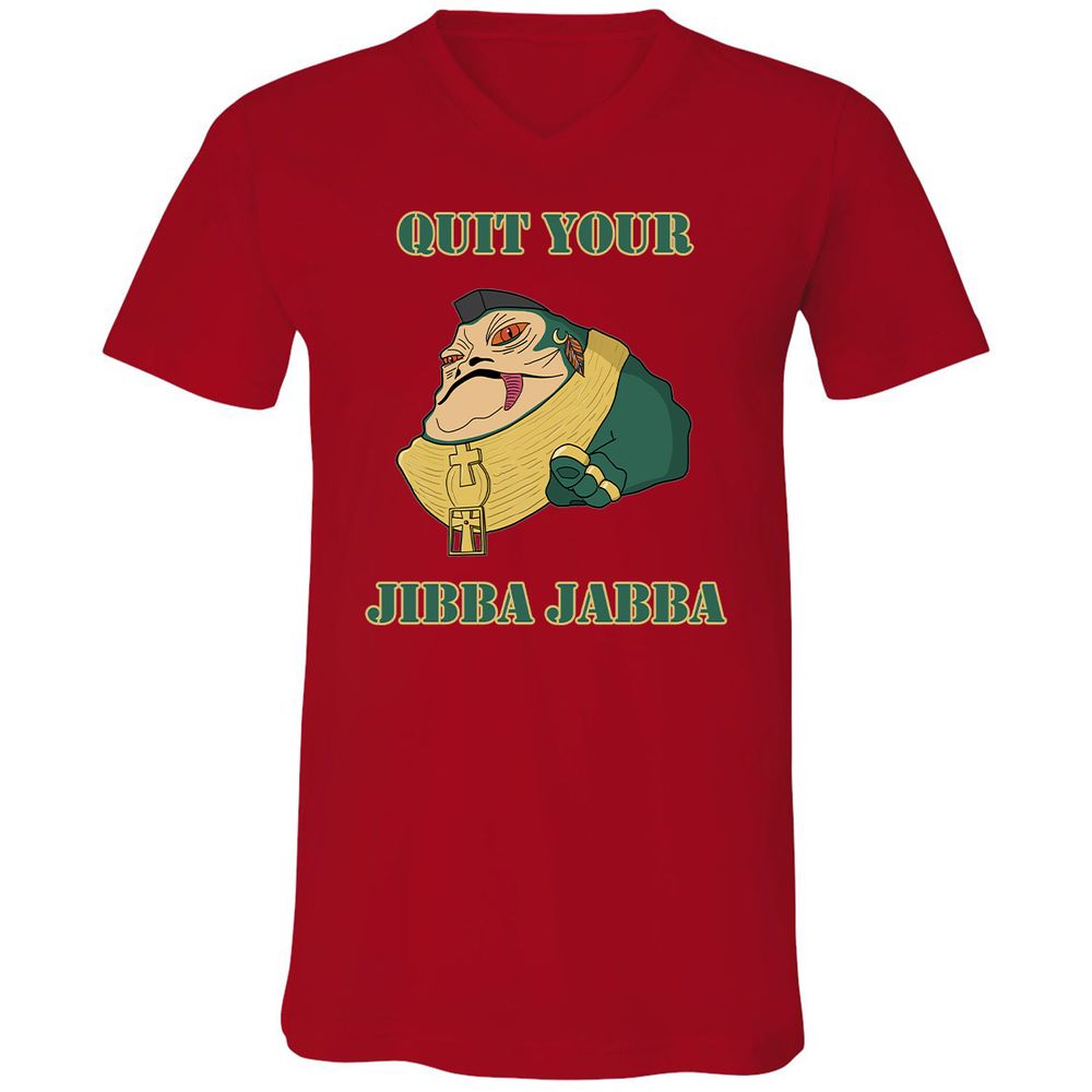 Unisex V-Neck T-Shirt - VLTF39YF - Red - 3