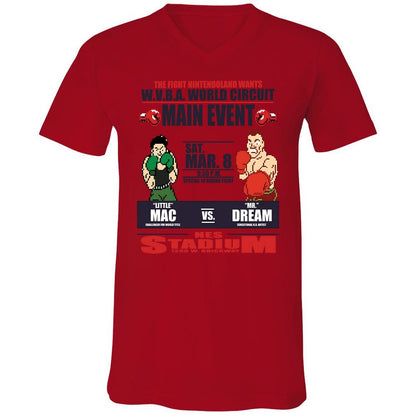 Unisex V-Neck T-Shirt - SZTTFJC5 - Red - 3