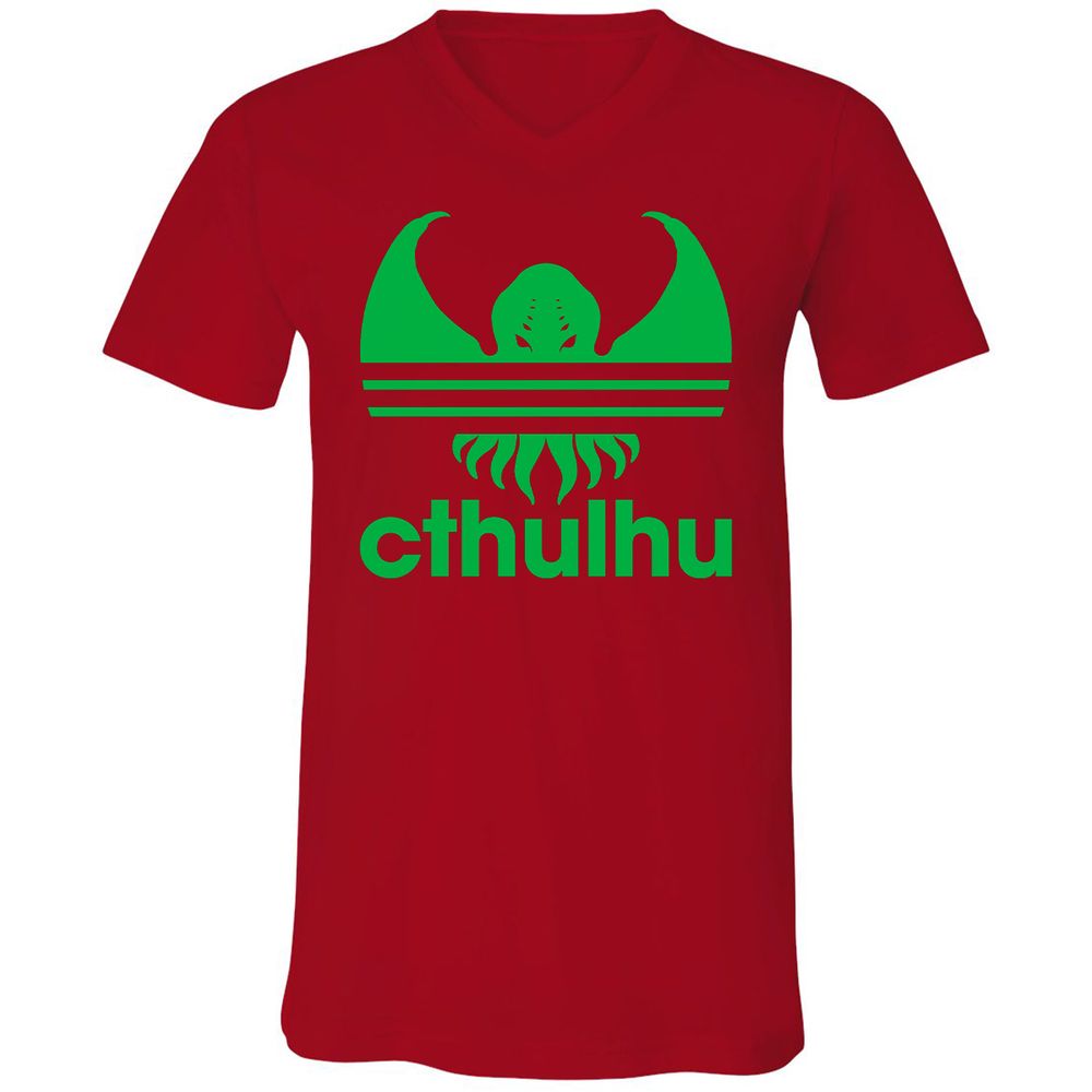 Unisex V-Neck T-Shirt - M79YEUF1 - Red - 3
