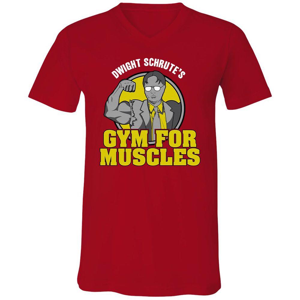 Unisex V-Neck T-Shirt - 9UJE8S9S - Red - 3