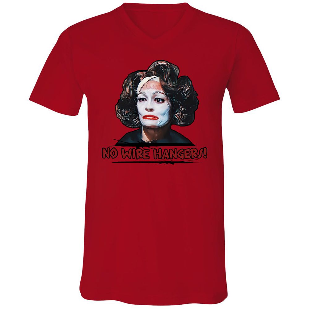 Unisex V-Neck T-Shirt - 6H4ES4WA - Red - 3