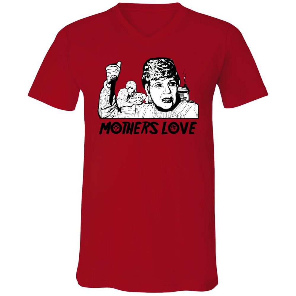 Unisex V-Neck T-Shirt - 9K87UWFA - Red - 3