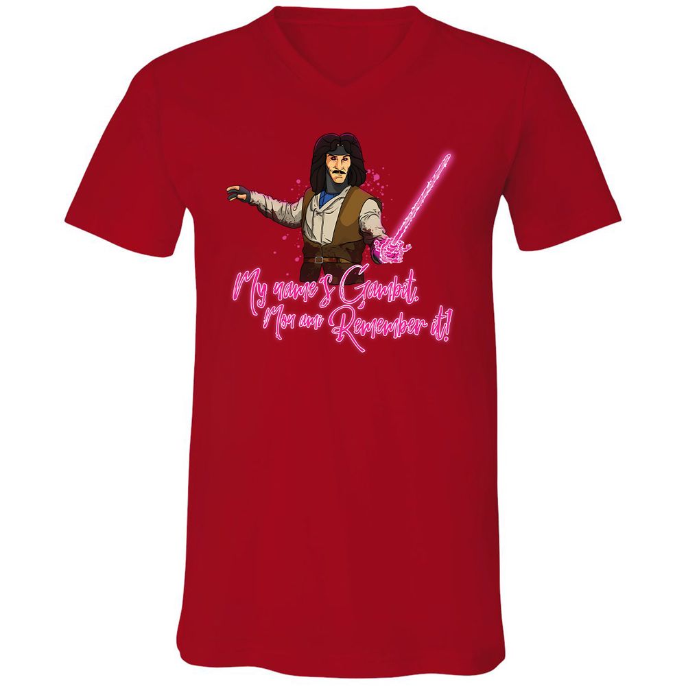 Unisex V-Neck T-Shirt - XQ8MC27N - Red - 3