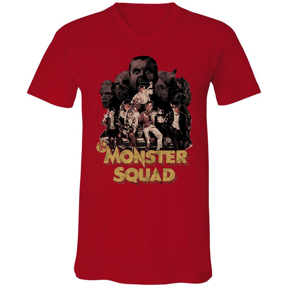 Unisex V-Neck T-Shirt - 6QHQQ4K8 - Red - 3