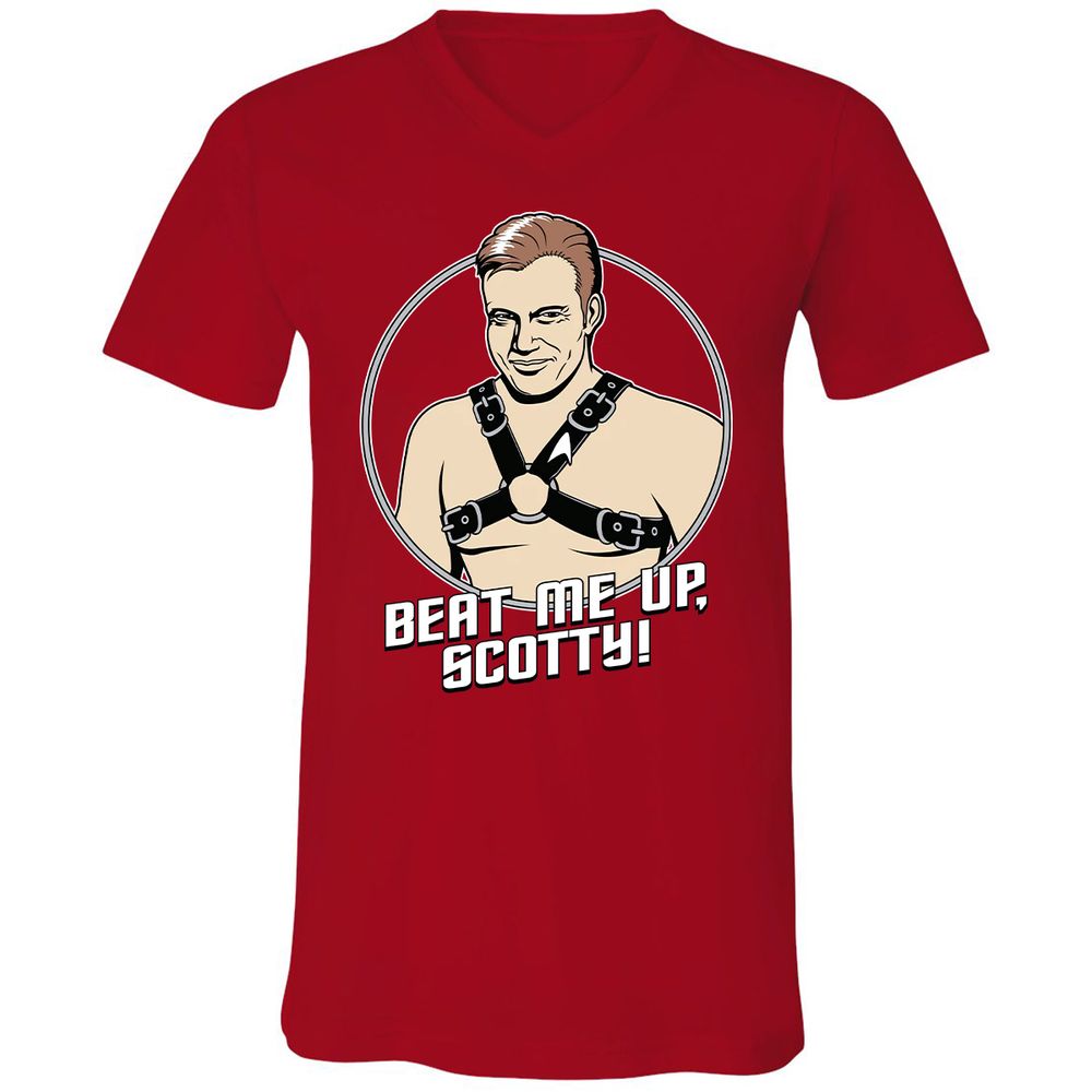 Unisex V-Neck T-Shirt - HBNGHY1G - Red - 3