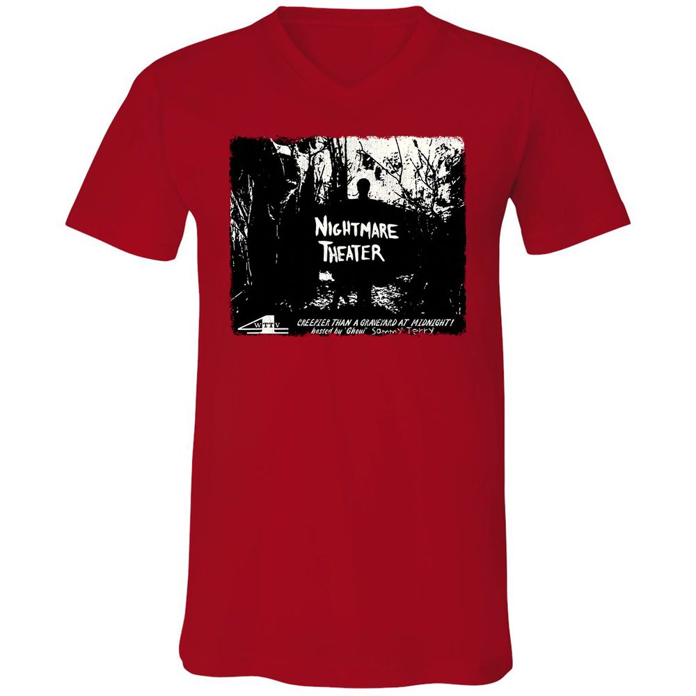 Unisex V-Neck T-Shirt - TNEXB49M - Red - 3