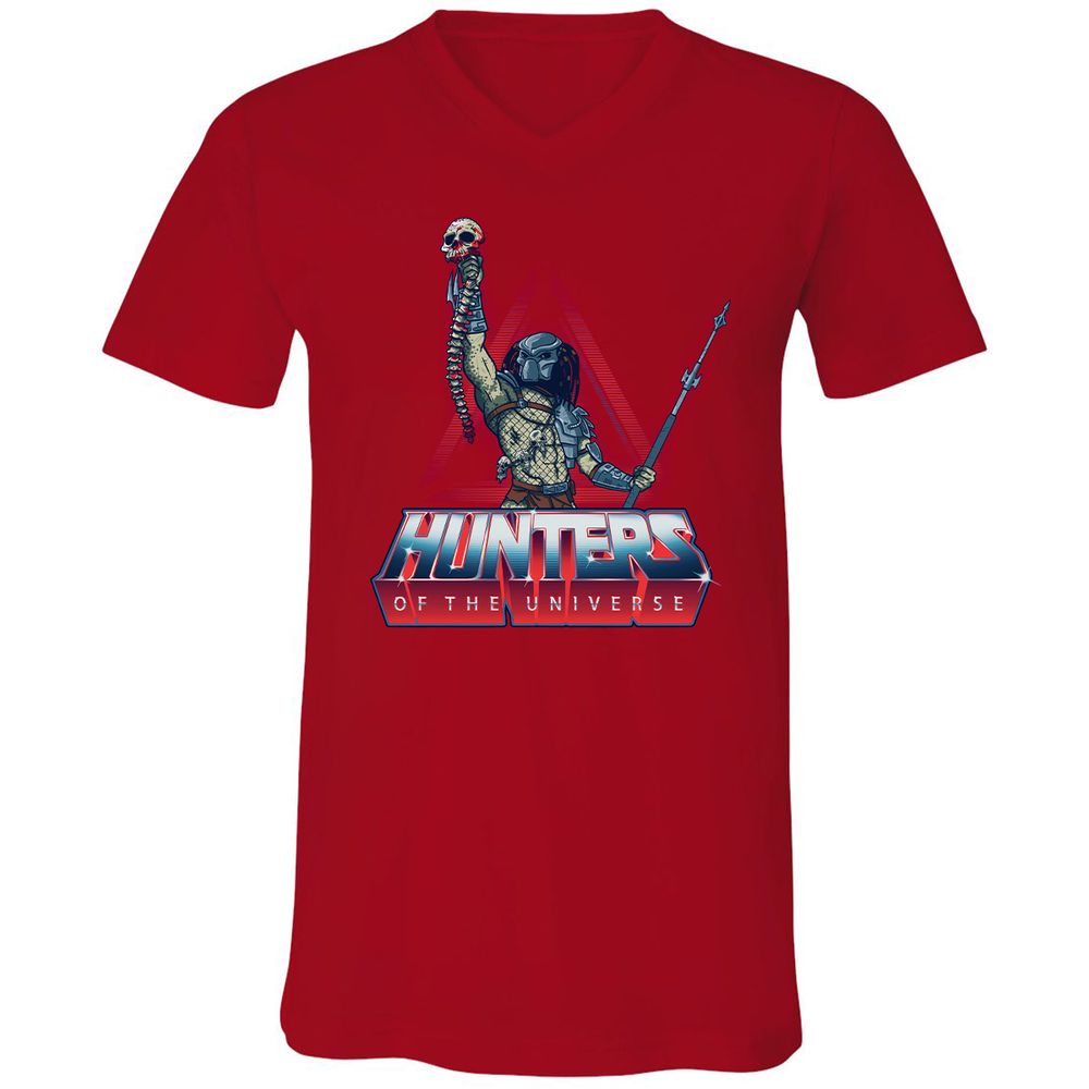 Unisex V-Neck T-Shirt - CSETMA4Z - Red - 3
