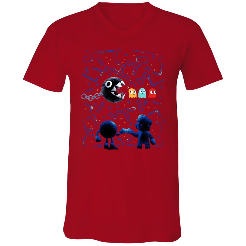 Unisex V-Neck T-Shirt - J5ULUUCA - Red - 3