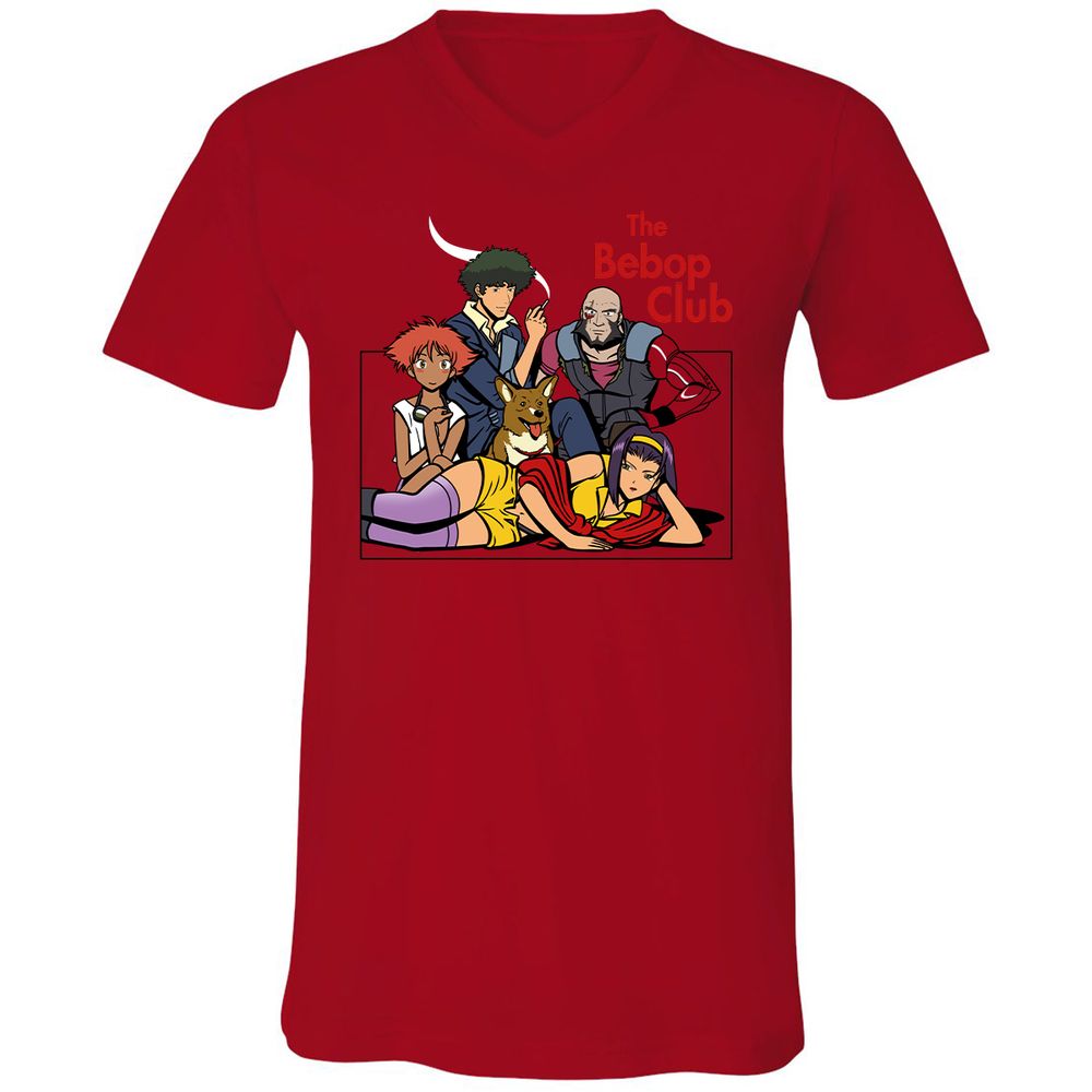 Unisex V-Neck T-Shirt - 4U4R919Z - Red - 3