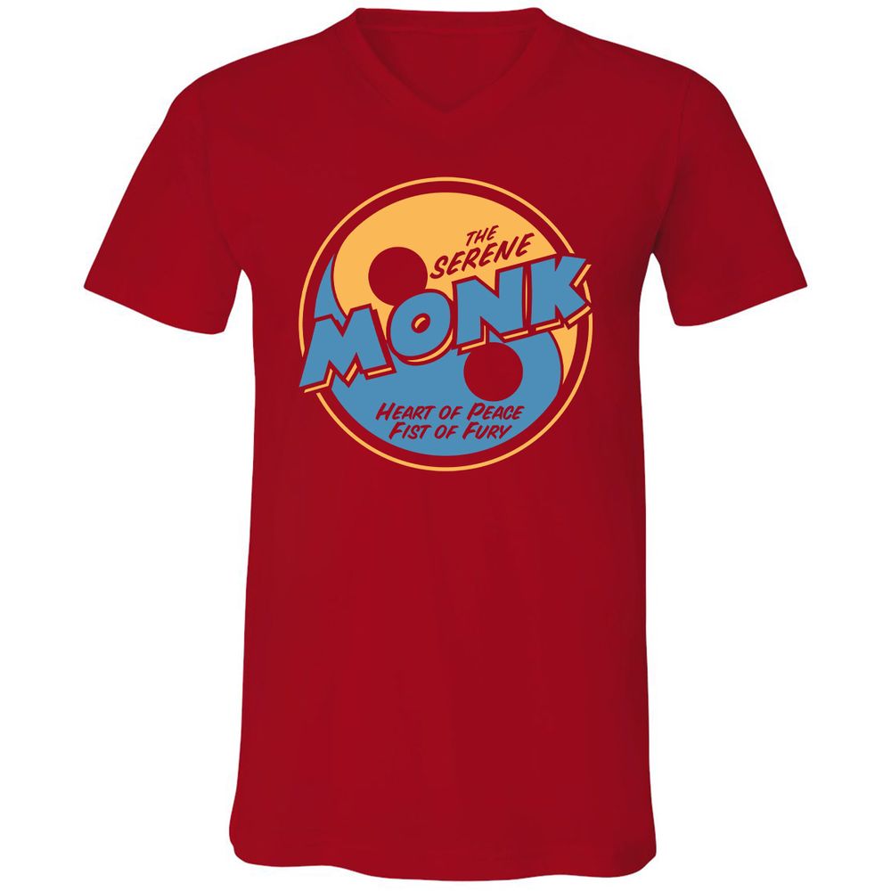 Unisex V-Neck T-Shirt - BKP4ZZKN - Red - 3