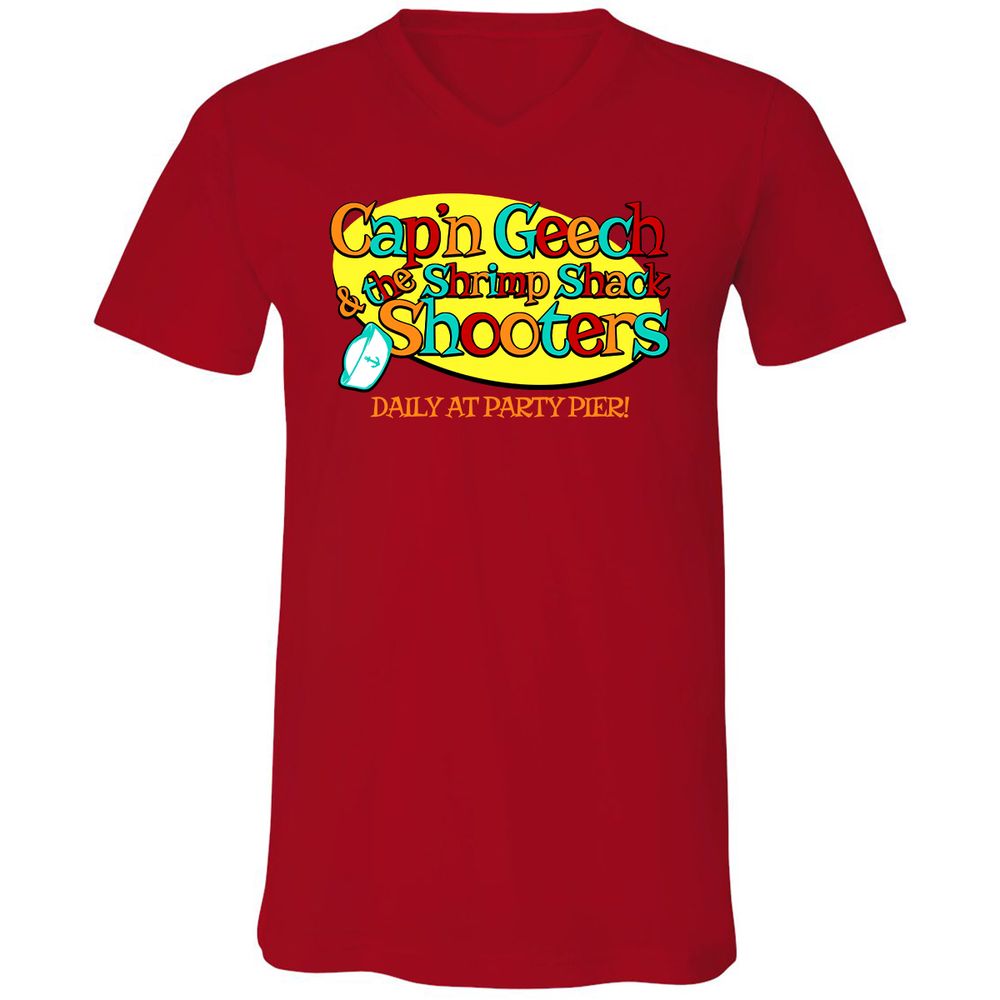 Unisex V-Neck T-Shirt - UYNWFEAZ - Red - 3