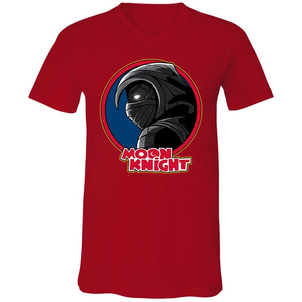 Unisex V-Neck T-Shirt - JK8B38EV - Red - 3