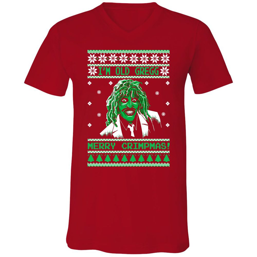 Unisex V-Neck T-Shirt - 9AKW1FDB - Red - 3