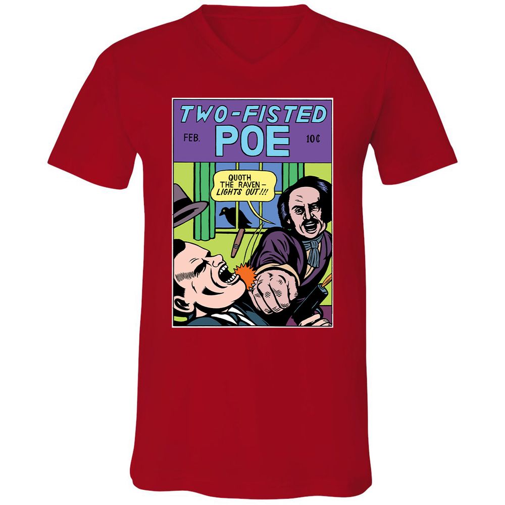Unisex V-Neck T-Shirt - SXP1YATA - Red - 3