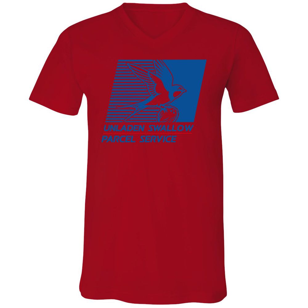 Unisex V-Neck T-Shirt - 55PU75KS - Red - 3