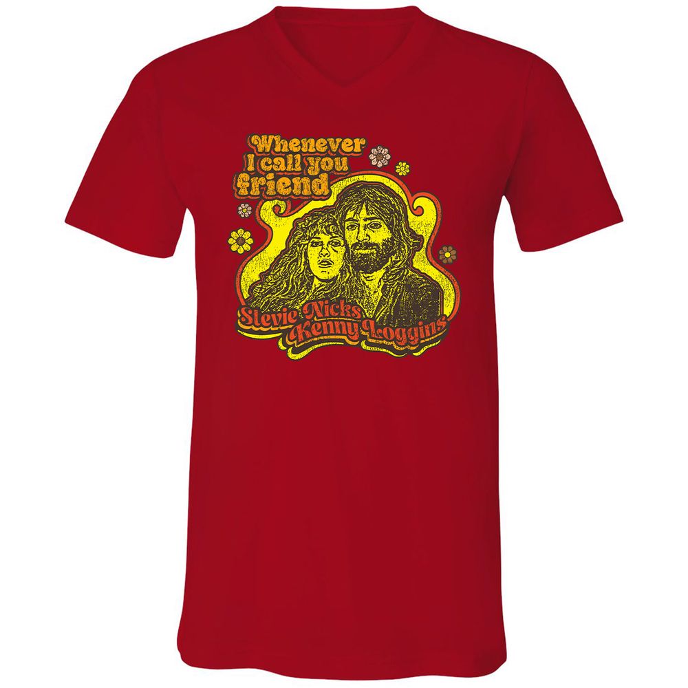 Unisex V-Neck T-Shirt - N75G6HJA - Red - 3