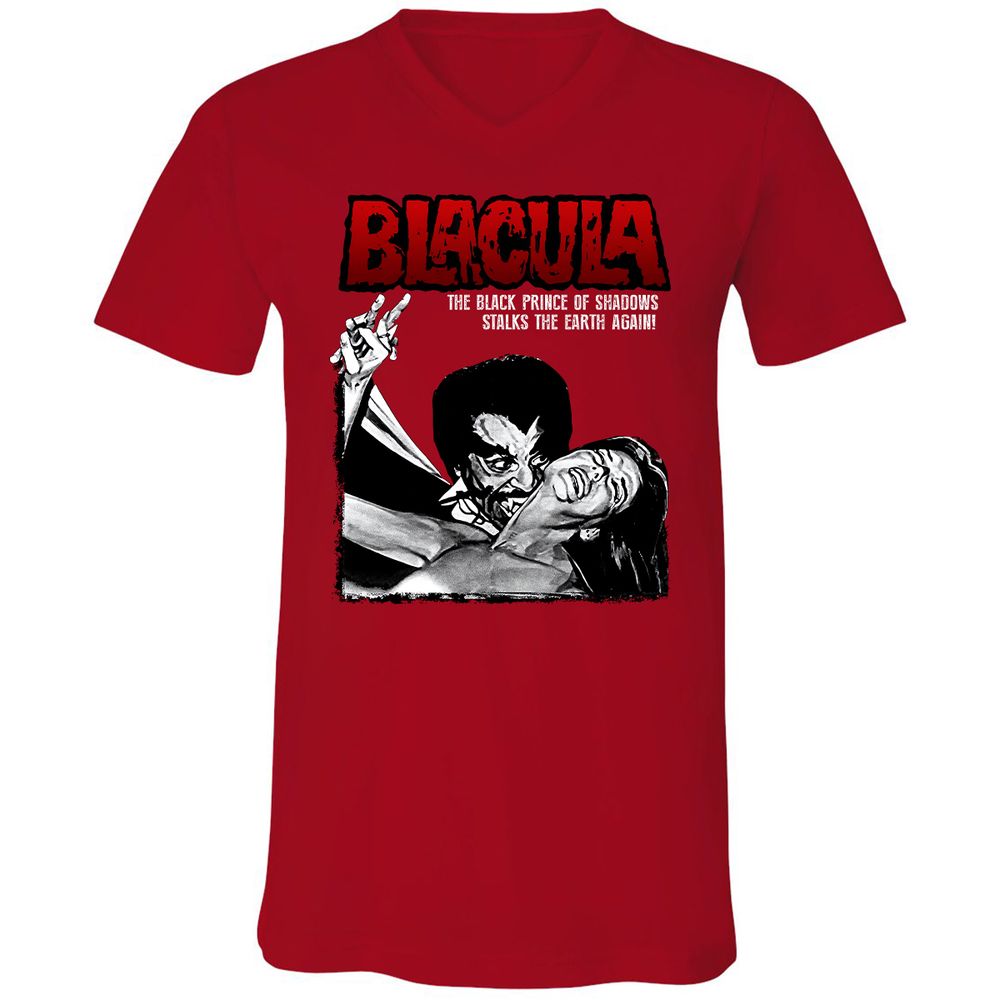 Unisex V-Neck T-Shirt - F8XYDNC5 - Red - 3