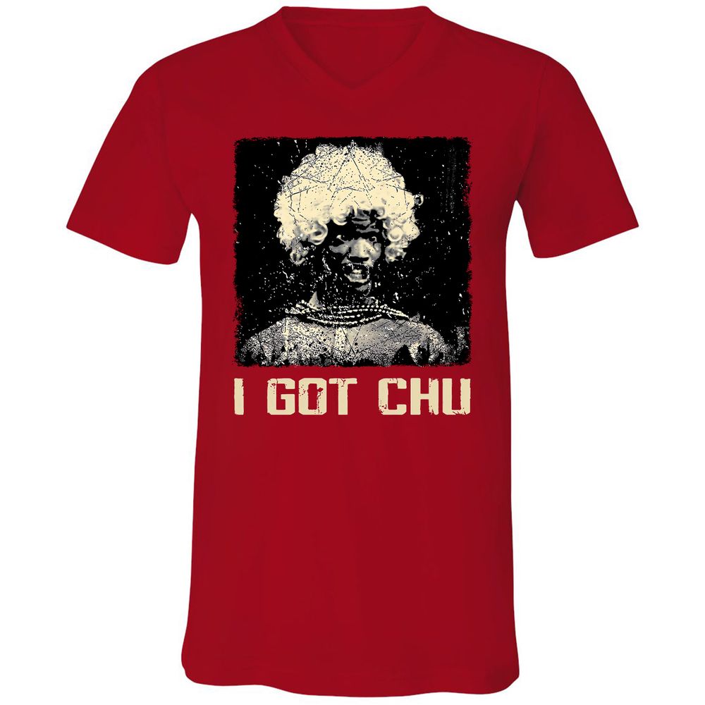 Unisex V-Neck T-Shirt - ZEMCYDUK - Red - 3