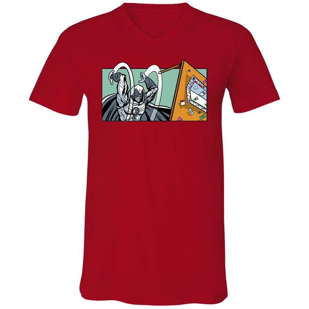 Unisex V-Neck T-Shirt - DVF36SGS - Red - 3