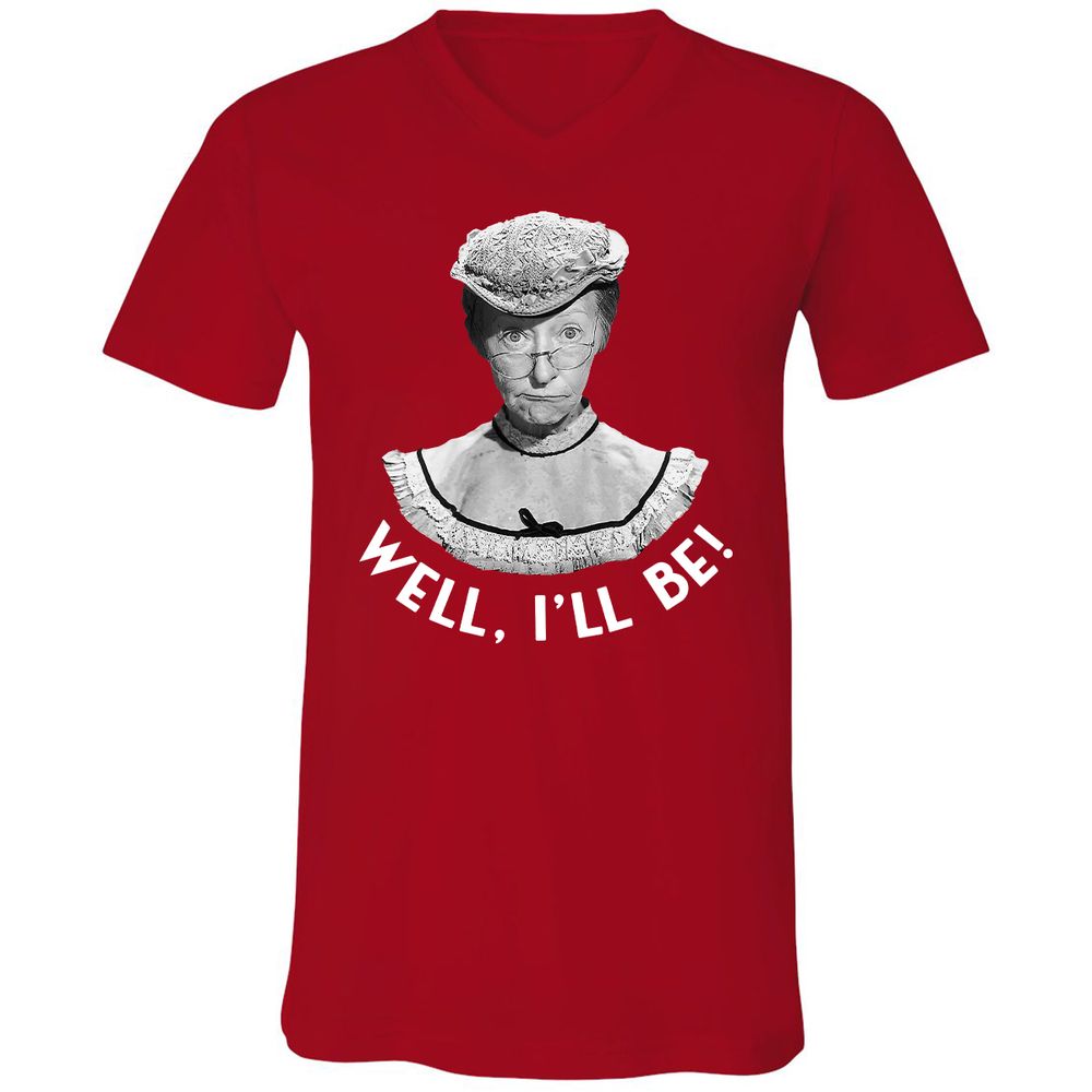 Unisex V-Neck T-Shirt - KS76C2NG - Red - 3