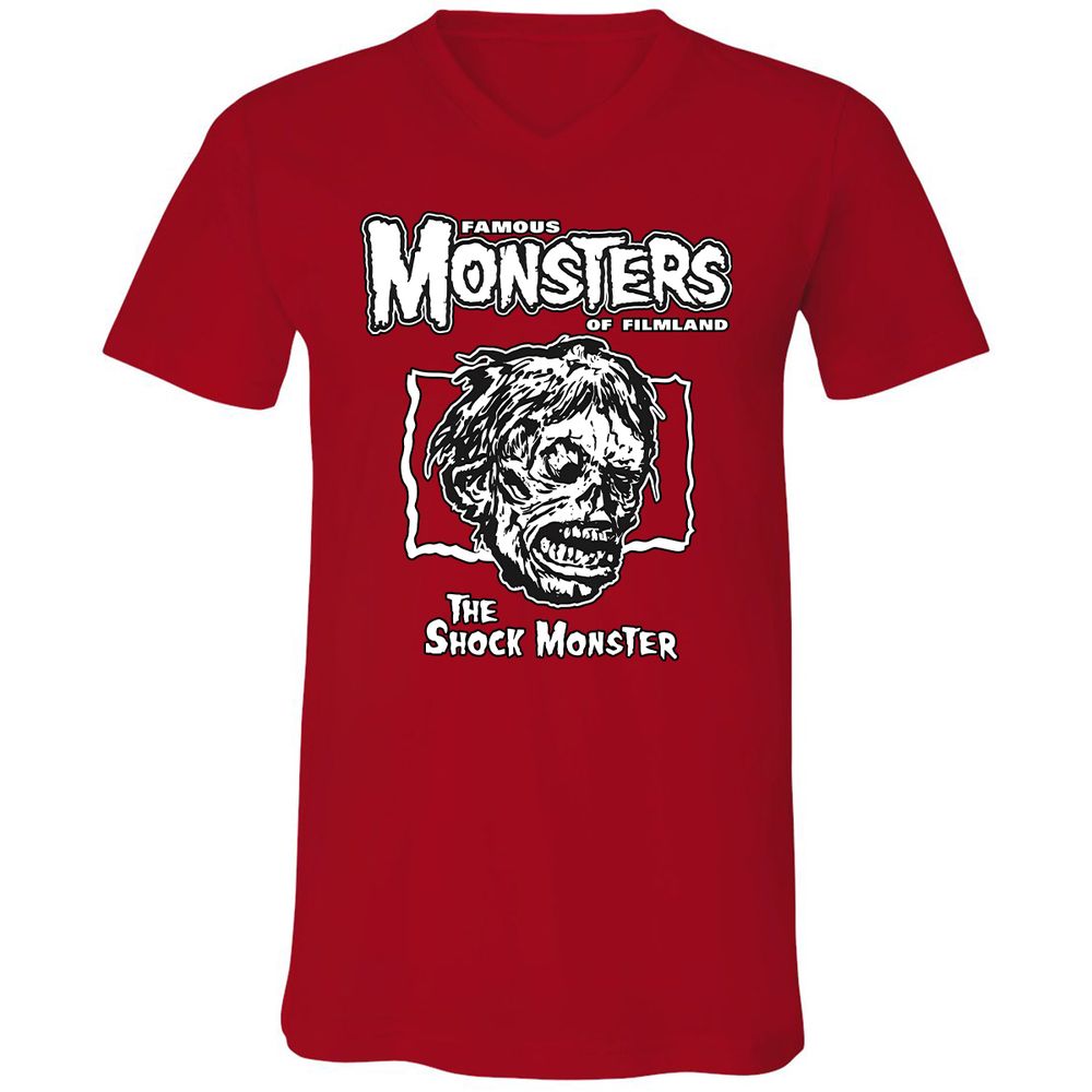 Unisex V-Neck T-Shirt - EKHLPCPA - Red - 3