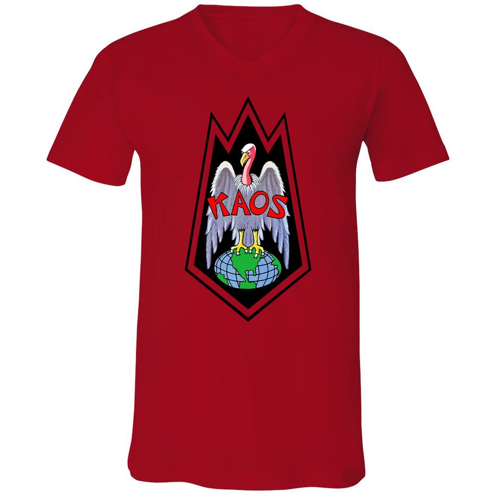 Unisex V-Neck T-Shirt - QDEUFEUP - Red - 3