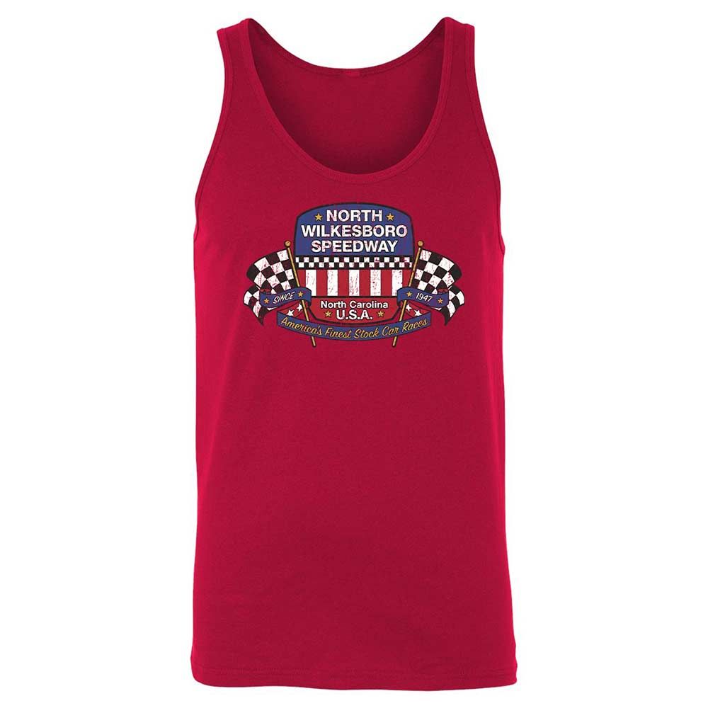 Unisex Jersey Tank - 4XK9WY8G - Red - 3