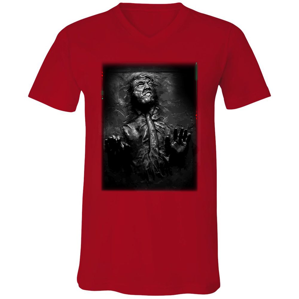 Unisex V-Neck T-Shirt - 2WBVV9WD - Red - 3