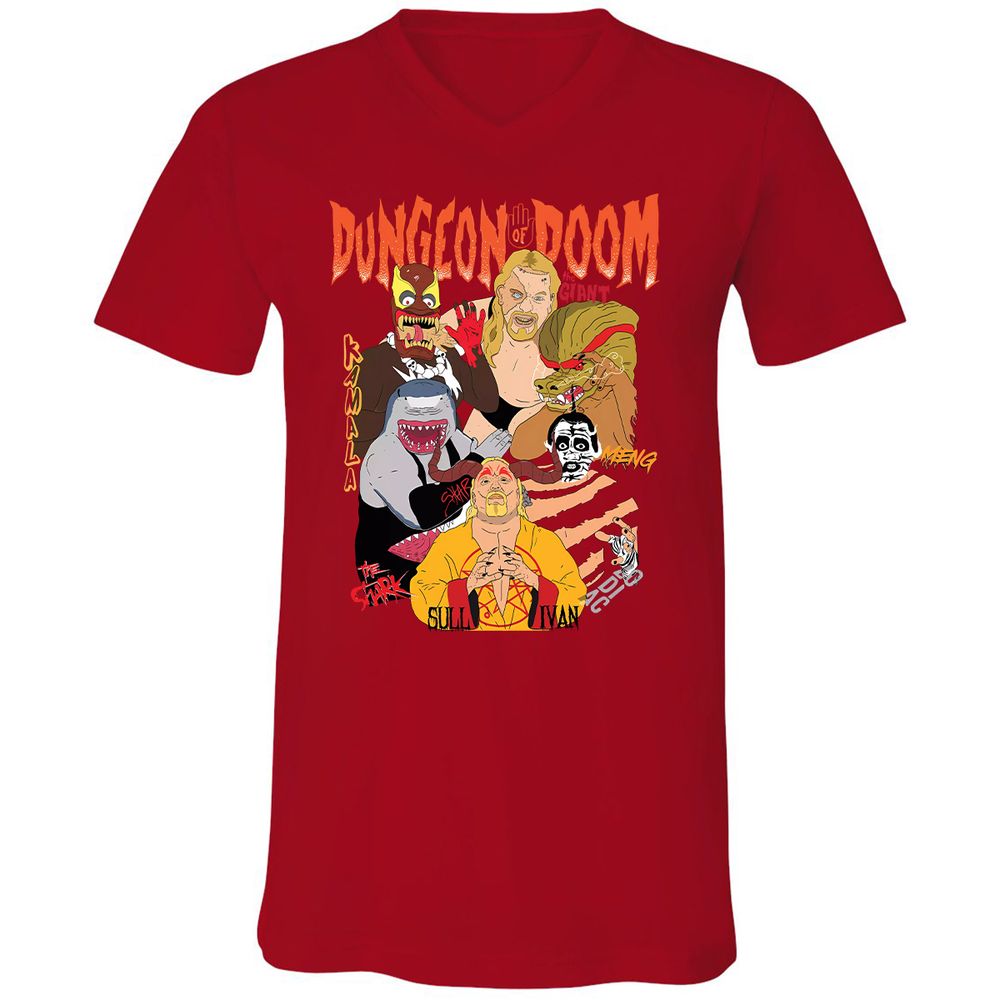 Unisex V-Neck T-Shirt - 2VNA2UQ6 - Red - 3