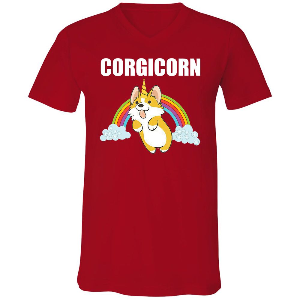 Unisex V-Neck T-Shirt - A6K9J5AZ - Red - 3
