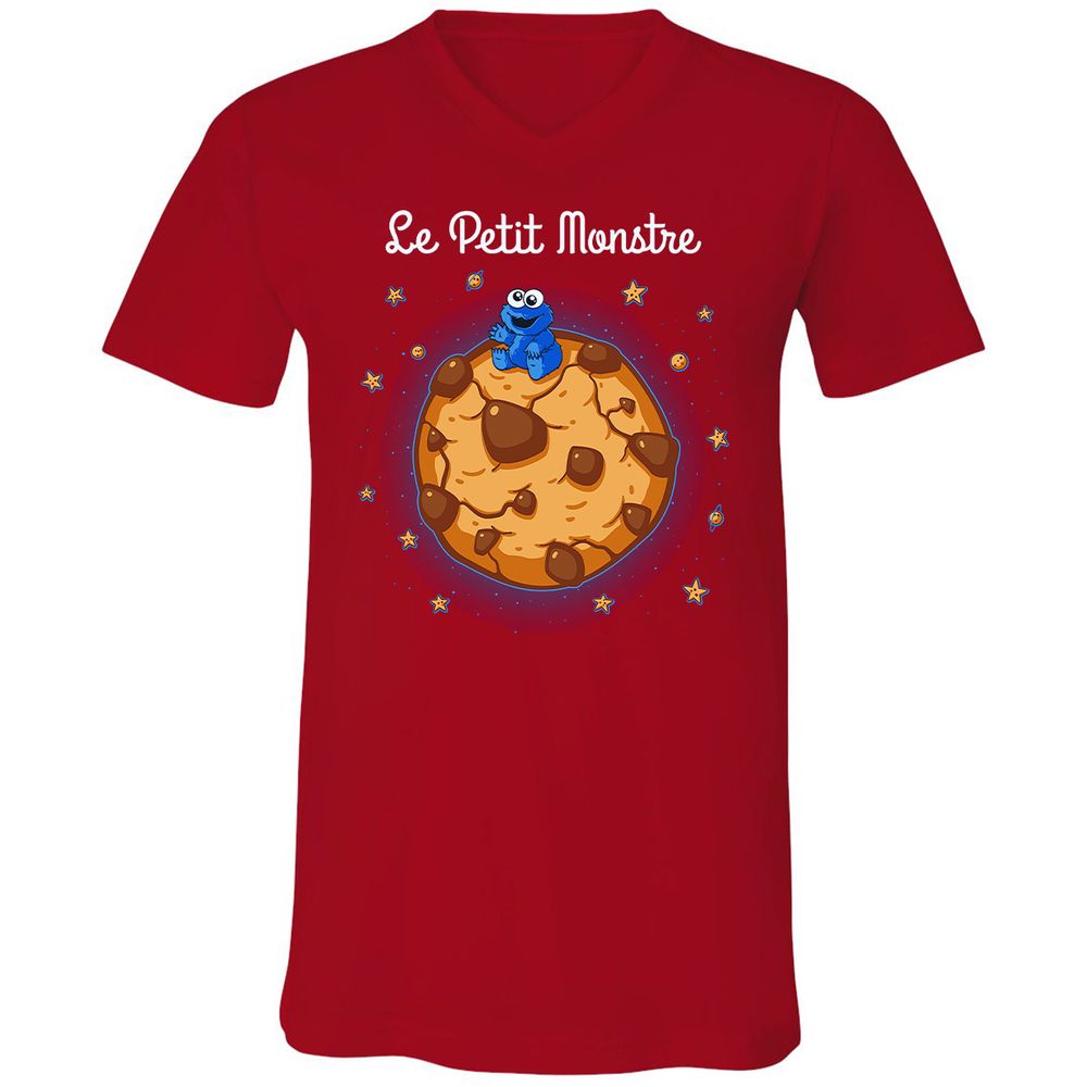 Unisex V-Neck T-Shirt - EZ3VNJAF - Red - 3