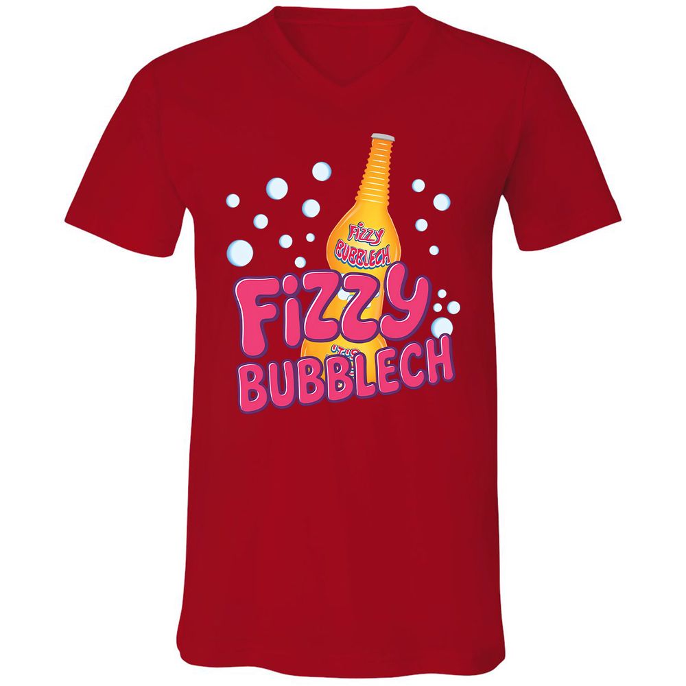 Unisex V-Neck T-Shirt - 111HERWY - Red - 3
