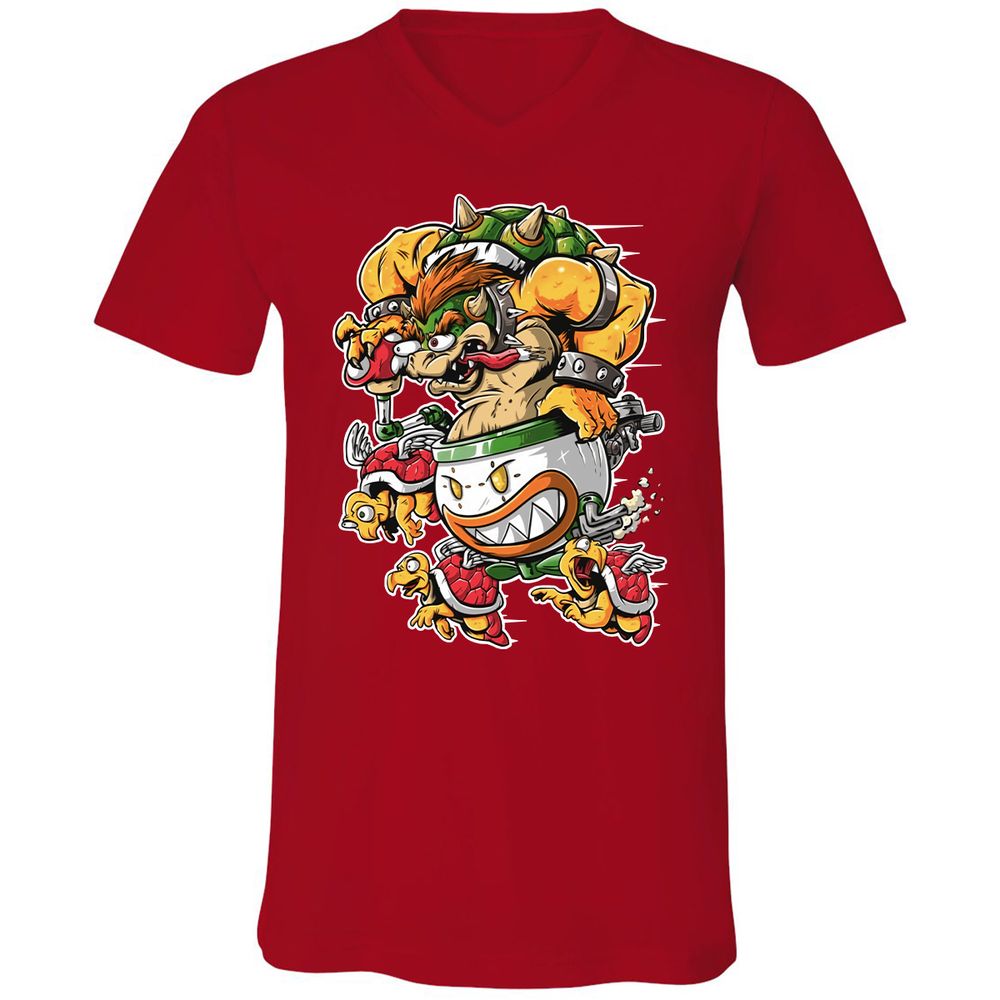 Unisex V-Neck T-Shirt - VS1SEVXJ - Red - 3