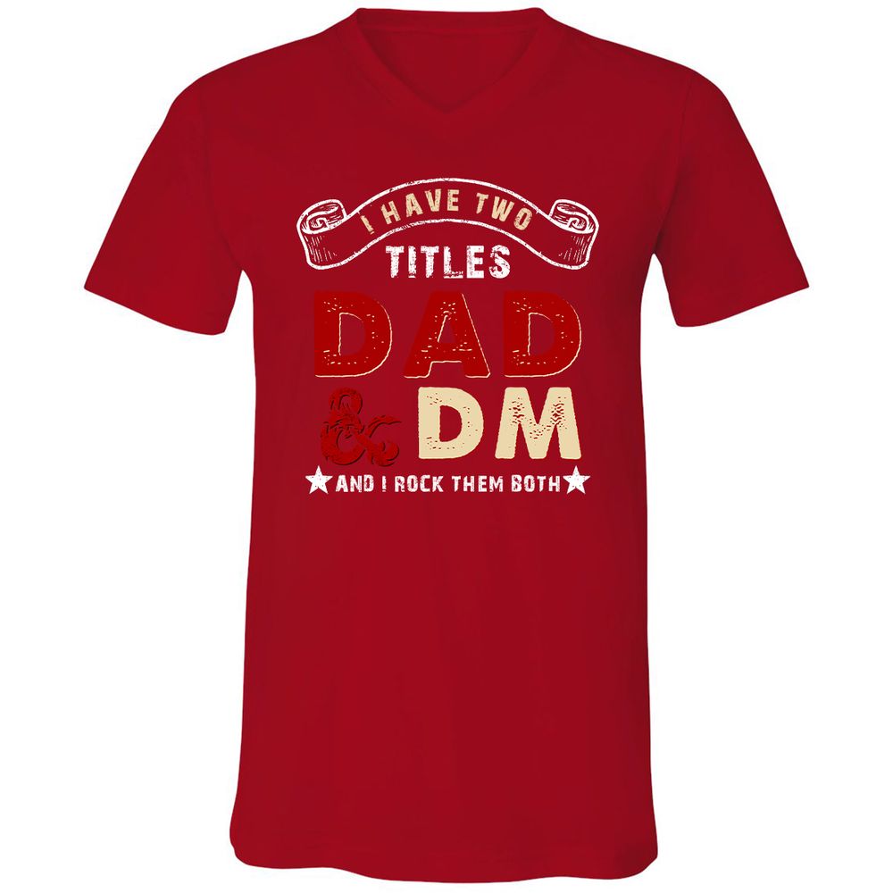 Unisex V-Neck T-Shirt - KHSN5LDP - Red - 3