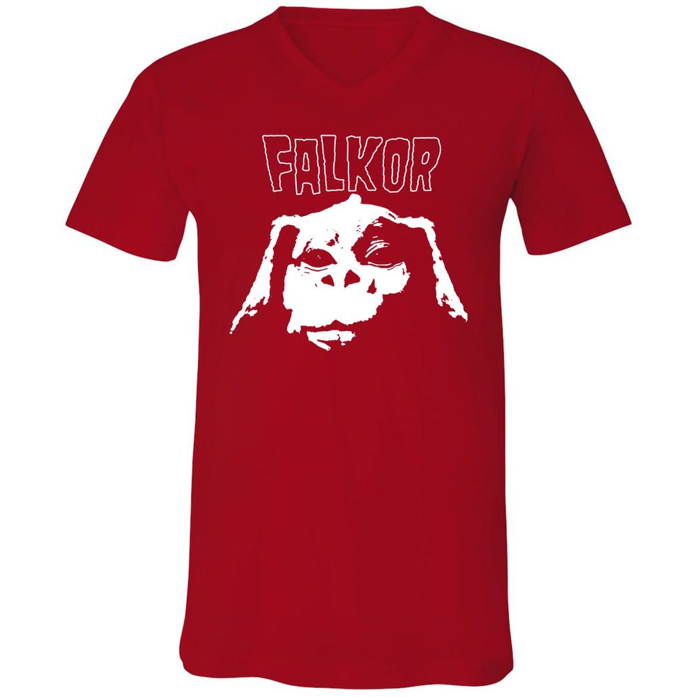 Unisex V-Neck T-Shirt - K616N8QG - Red - 3