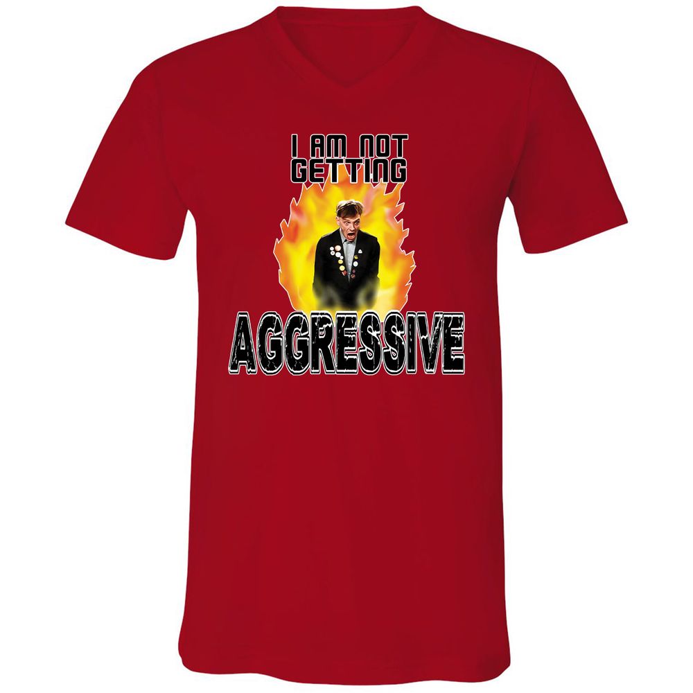 Unisex V-Neck T-Shirt - FMAZ4X5L - Red - 3