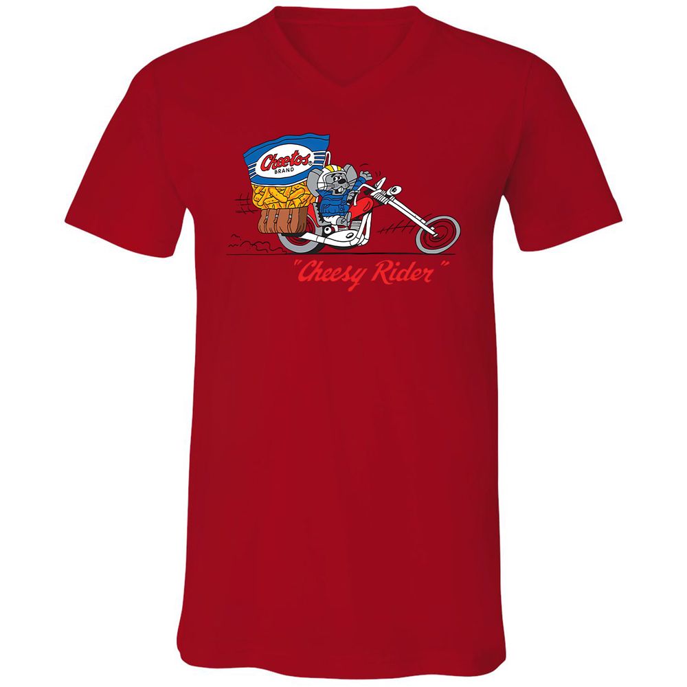 Unisex V-Neck T-Shirt - DQSQHPXT - Red - 3