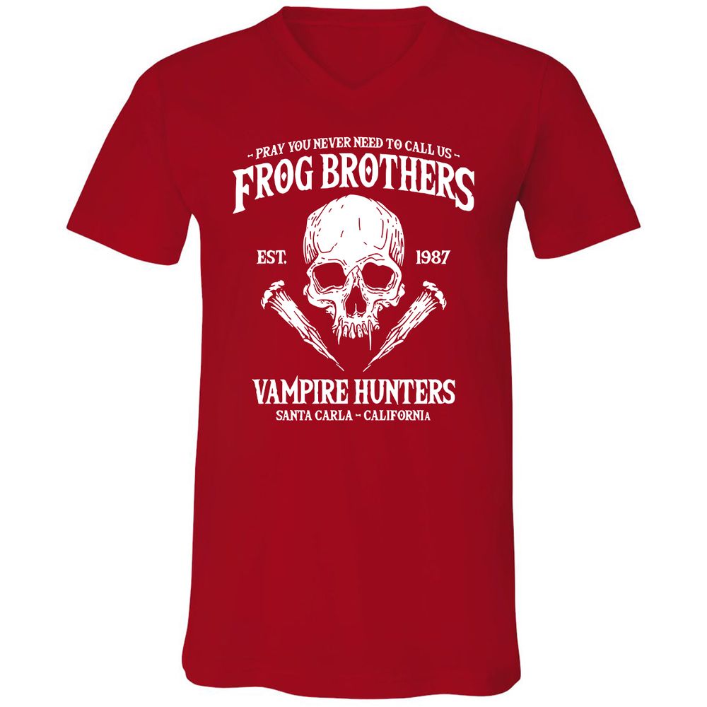 Unisex V-Neck T-Shirt - UQ25VKR2 - Red - 3