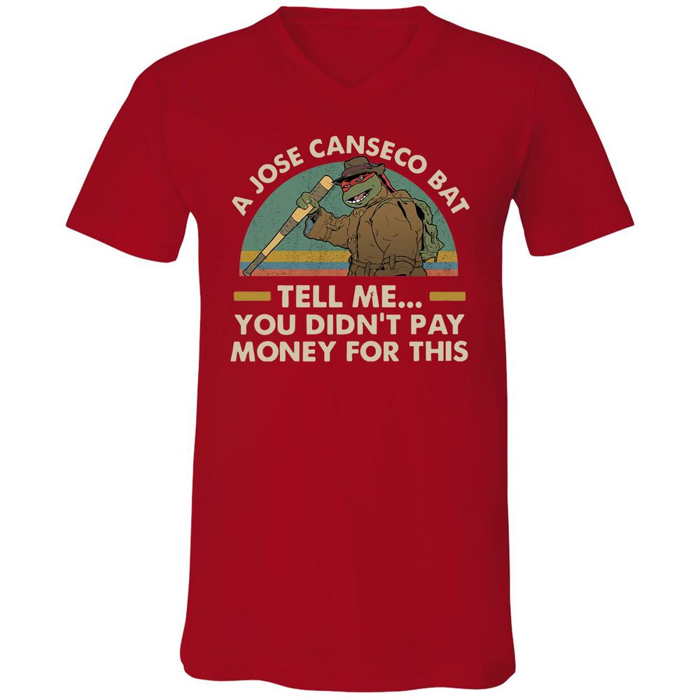 Unisex V-Neck T-Shirt - YM4362FG - Red - 3