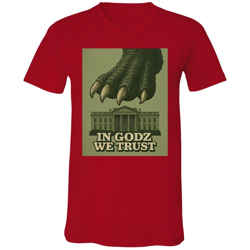 Unisex V-Neck T-Shirt - NJMADRS8 - Red - 3