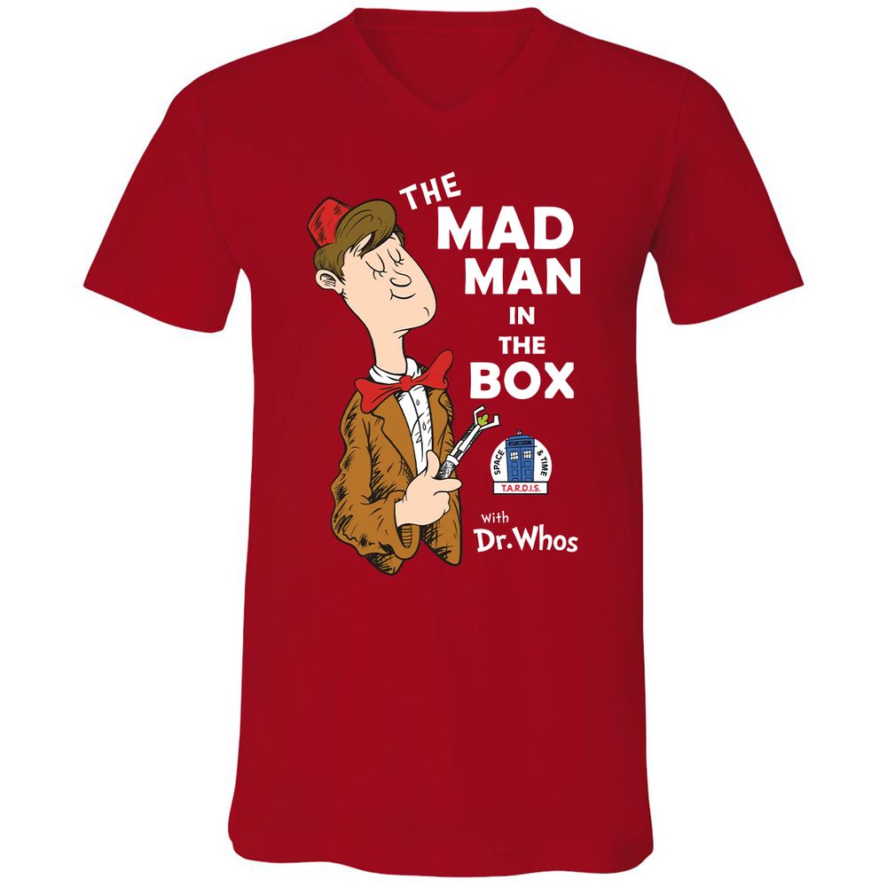 Unisex V-Neck T-Shirt - 2A5X9KD7 - Red - 3