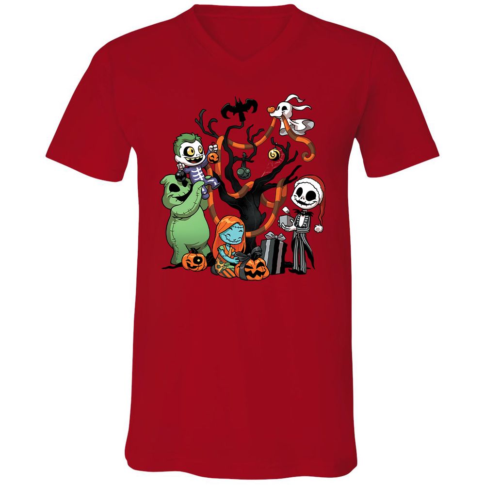Unisex V-Neck T-Shirt - N5VNT14P - Red - 3