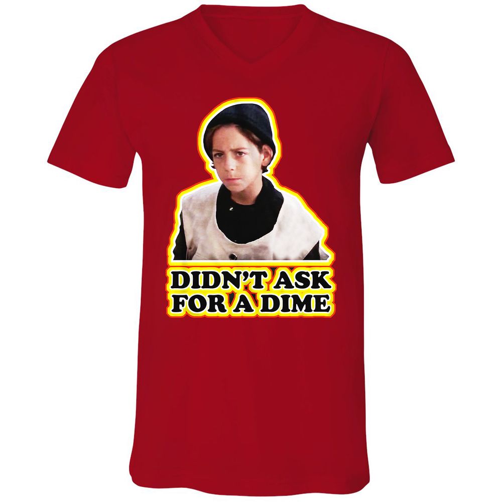 Unisex V-Neck T-Shirt - 267JMZM5 - Red - 3