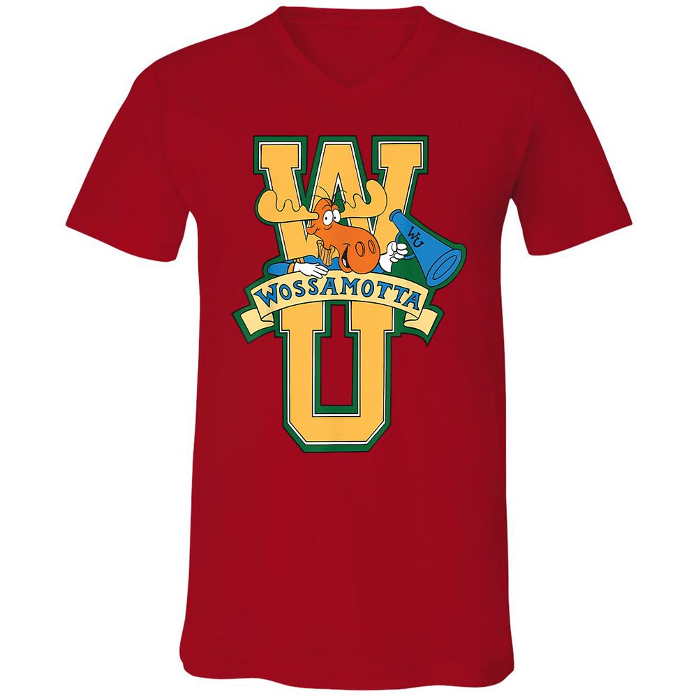 Unisex V-Neck T-Shirt - N2BN81FU - Red - 3
