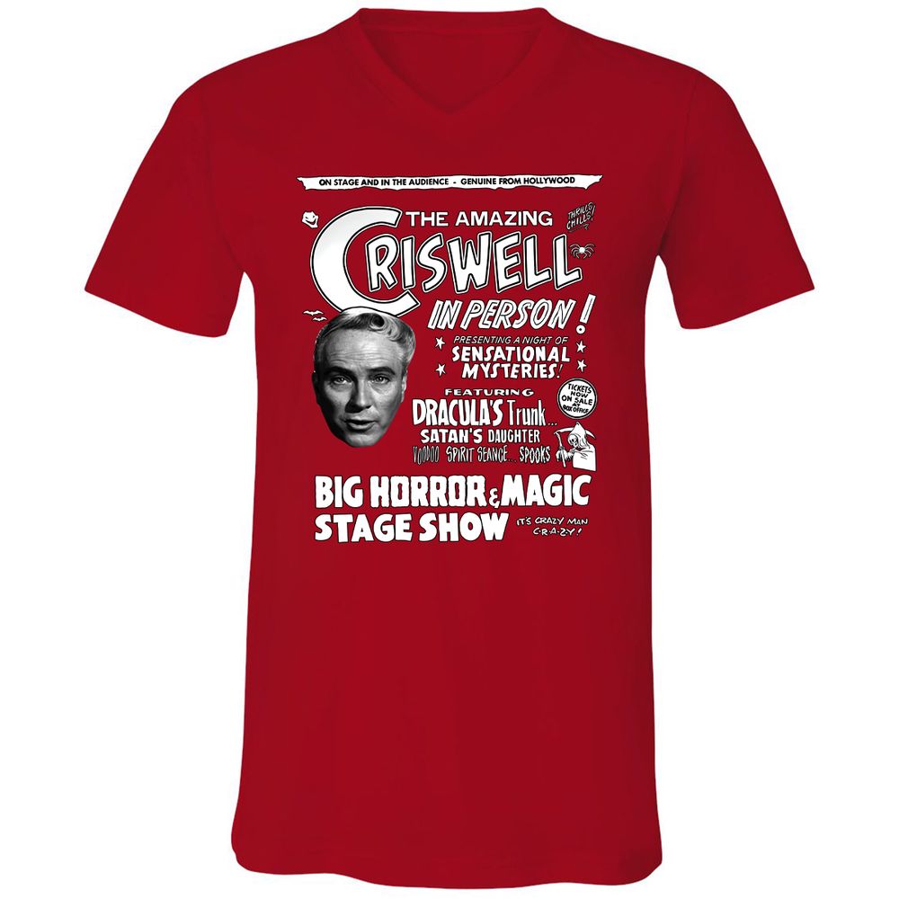 Unisex V-Neck T-Shirt - BN9QW9NK - Red - 3